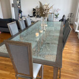 Design dining table and 10 chairs