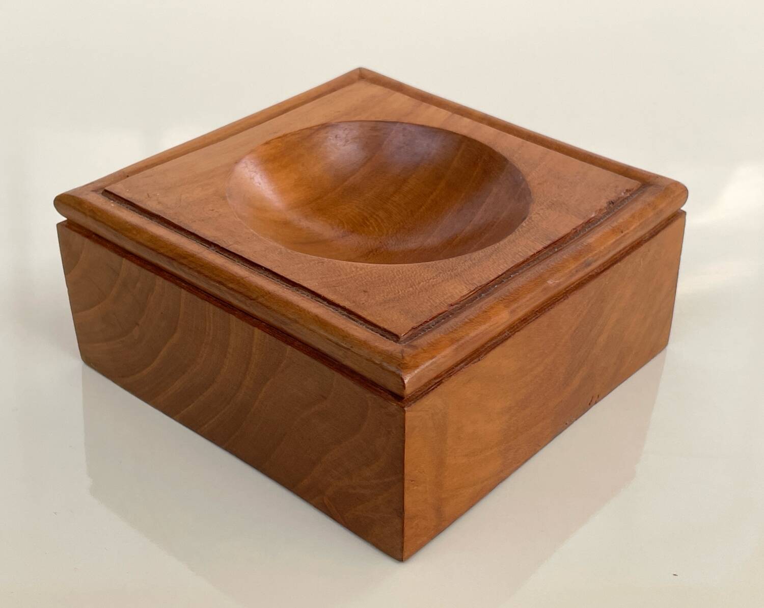 Solid wood catchall - Scandinavian style - modernist - 70s