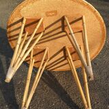 Rattan dining table