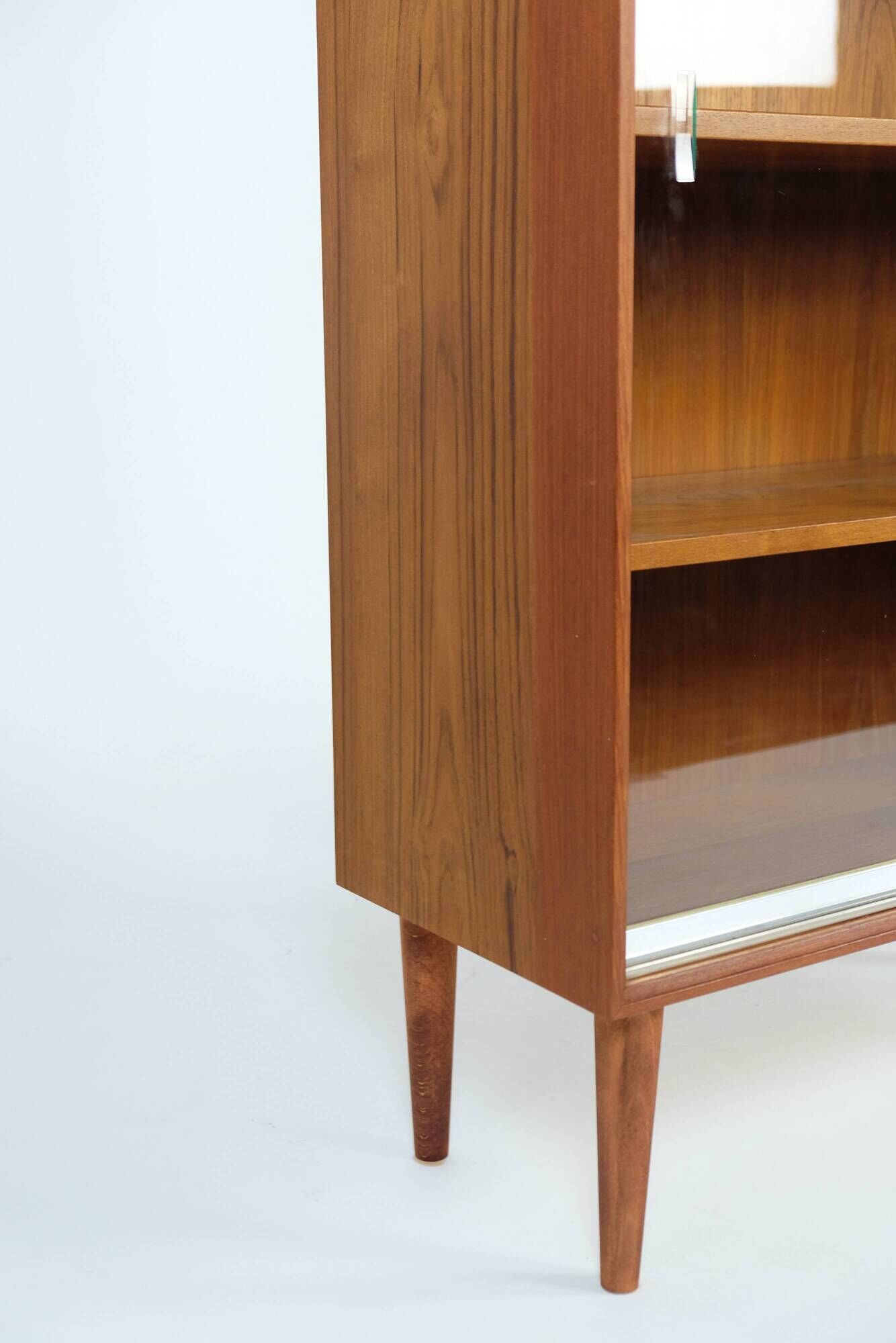 Mid-Century Teak Vitrine Regal Highboard Schrank 60er 70s Vintage