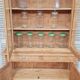 Two-piece glass-fronted buffet