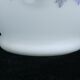 Vintage vintage floral decoration opaque glass vase 50 years