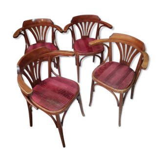 Set de 4 fauteuils de bar