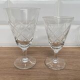 Set of 6 wine glasses