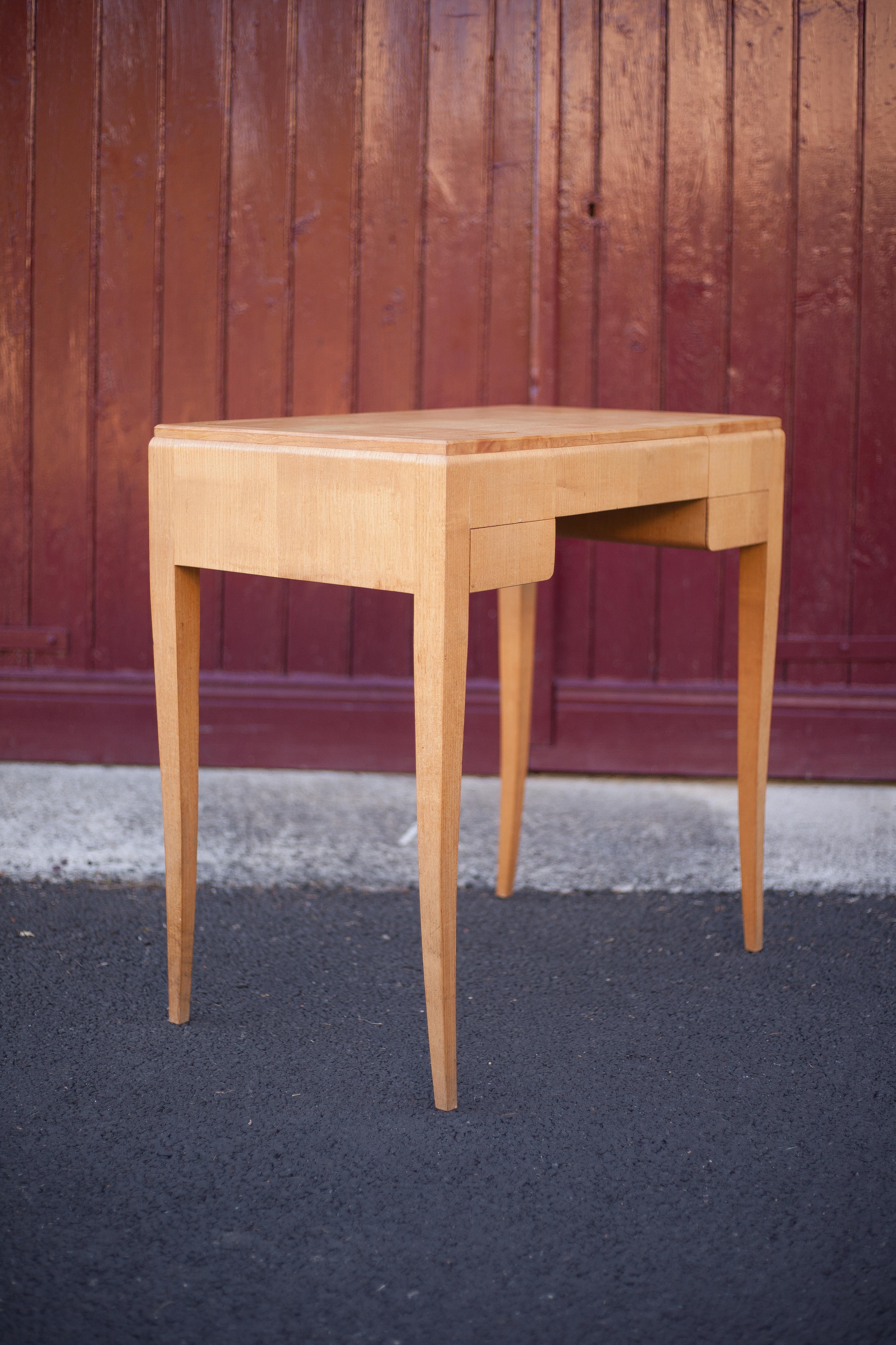 Wood desk, wood console