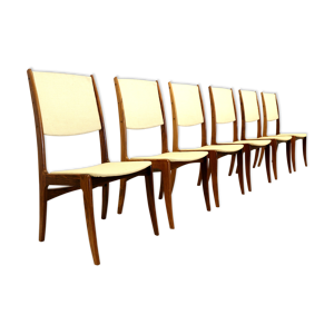 Ensemble de 6 chaises - 1960 palissandre