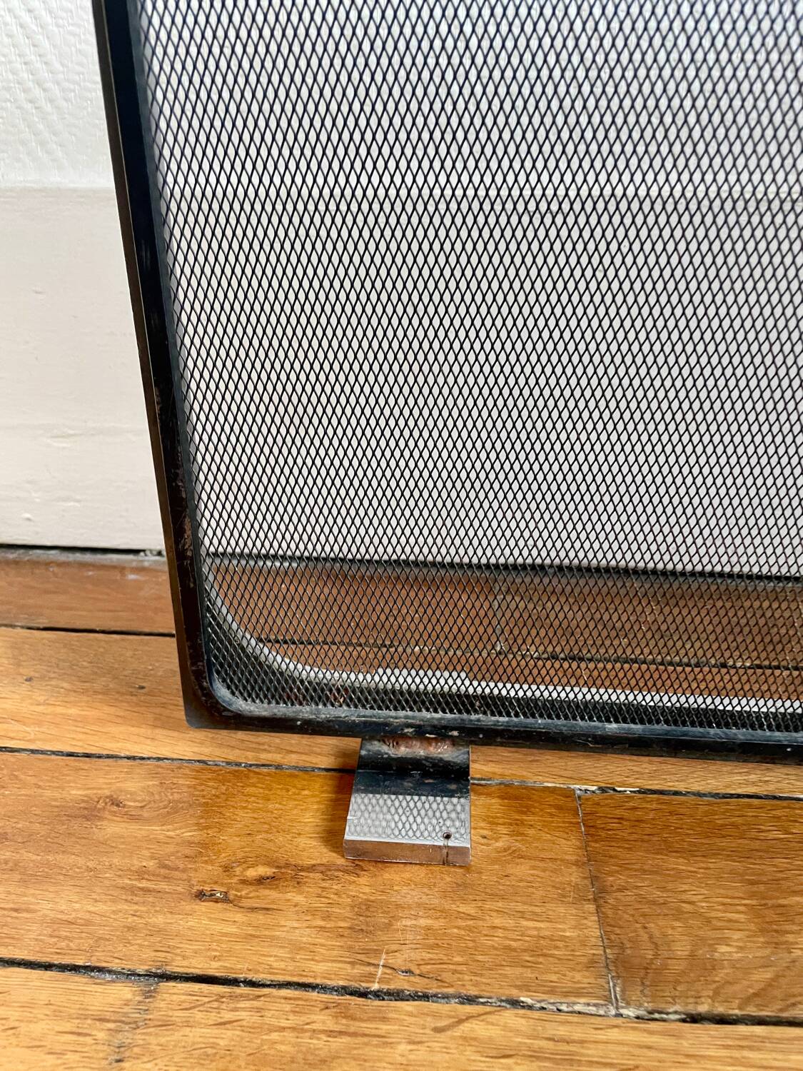 Jaques Charles polished stainless steel fireplace set for Jean-Paul Créations France 1970