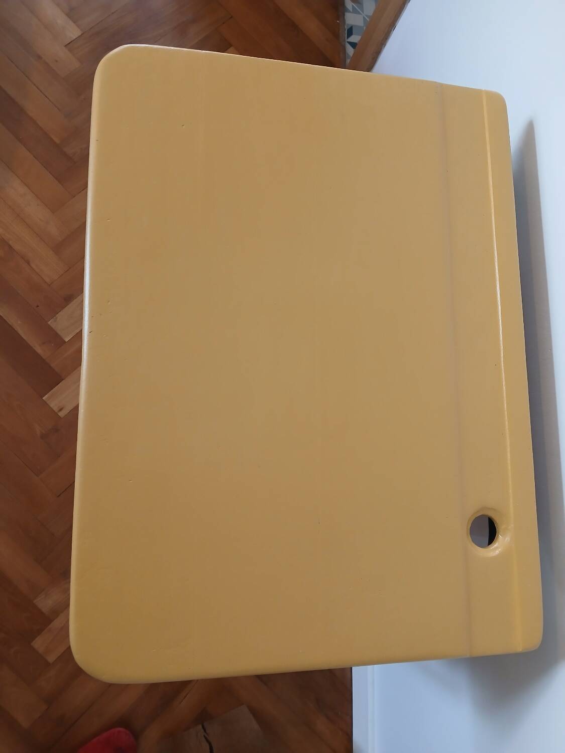 refurbished wooden school desk