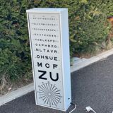 Vintage lamp optometric luminous scale Monoyer vintage lamp