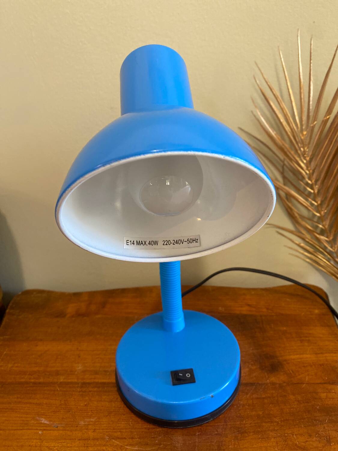 Vintage blue lamp