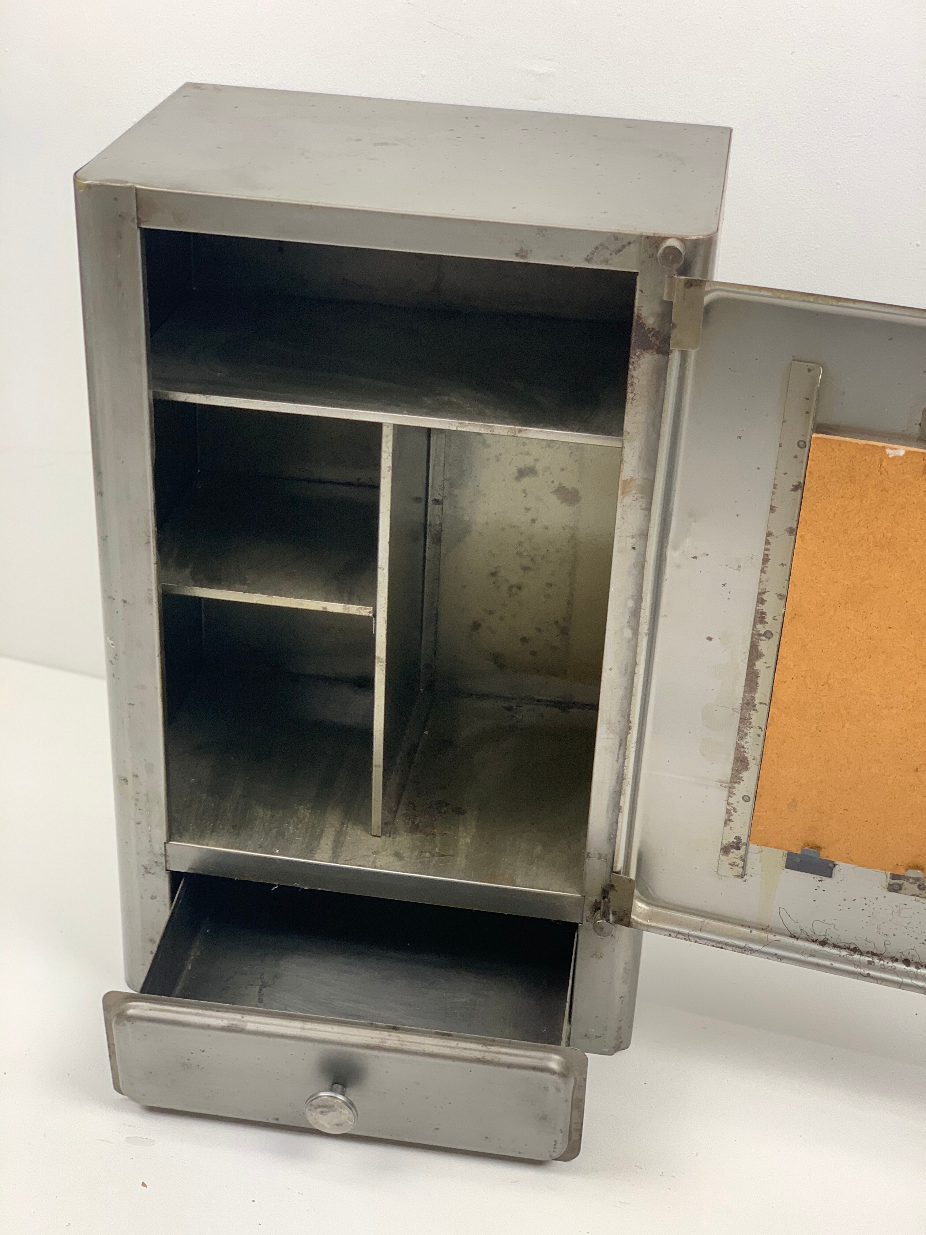 Vintage Pharmacy 1960 metal cabinet