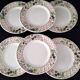 6 dessert plates in Churchill porcelain, model "Blackberry Trellis"