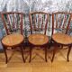 3 Mundus caned bistro chairs