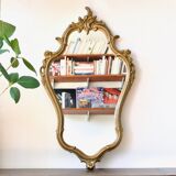 Large Louis XV rocaille gilded mirror