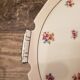 Plat rond Ø26 cm fleurs porcelaine de Limoges