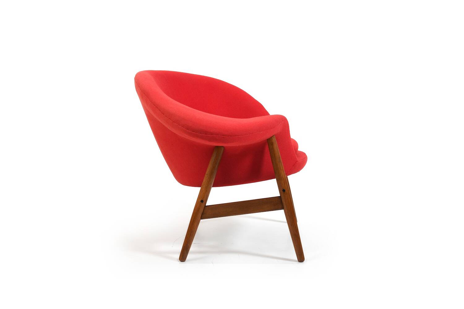 Fried Egg Teak Easychair by Hans Olsen 1950s