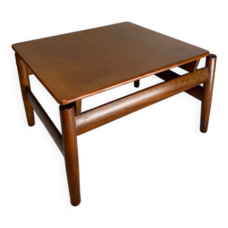 Table basse carrée suédoise, années 1960.