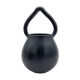 Vase Cache pot to hang handle in black ceramic