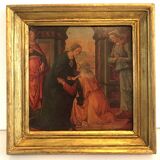 Golden wood frame icon