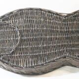 Wicker basket shaped fish