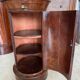 Rare Somno with drawer, Empire period Cuban mahogany and superb grooved marble.