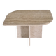Travertine Coffee or Side Table in Teardrop Shape, Italy 1980s
