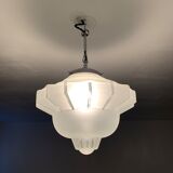 Suspension globe glass art deco cocoon shape skyscraper