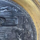 Antique, Standing cup, bronze, Napoleon III period, scene in the taste of antiquity, nineteenth, France