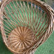 Very beautiful vintage rattan set: 4 armchairs and a table (75/57cm).