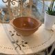 4 bowls in eared stoneware, vintage Gien France sandstone