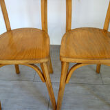 Pair of vintage Luterma bistro chairs