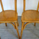 Pair of vintage Luterma bistro chairs