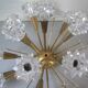 Old "sputnik" chandelier 15 lights plastic/resin diamond tip 60's design lighting