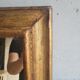 Miroir ancien en bois doré 42x52cm