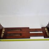 Solid wood zippered bookend, folding, 1900