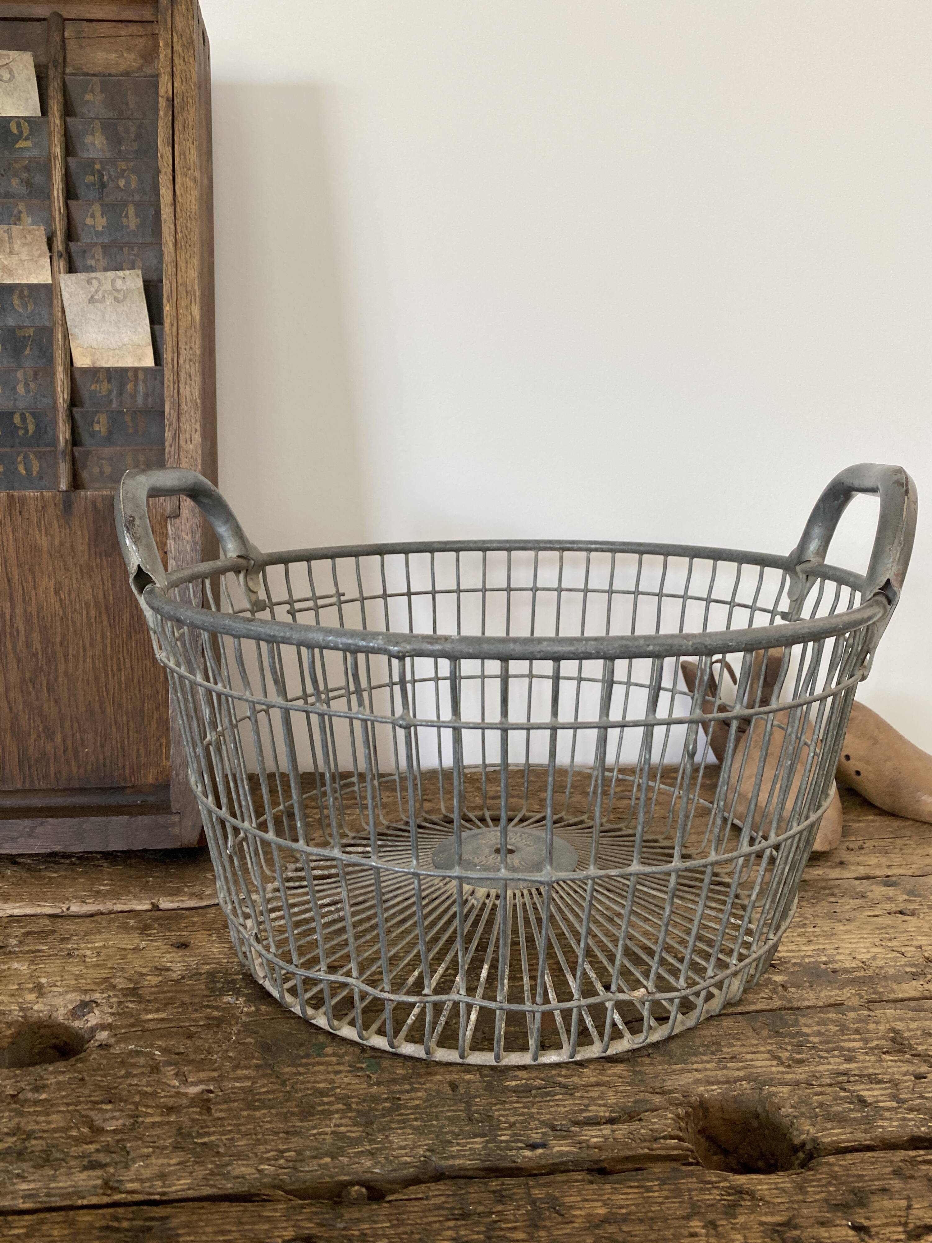 Metal industrial basket