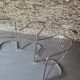 Set of 4 Armchairs, Chrome-Plated Metal – 1970