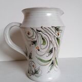 Enamelled pitcher signed by Mr. B.