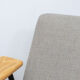 Fauteuil lounge en tissu beige Inclass Xail