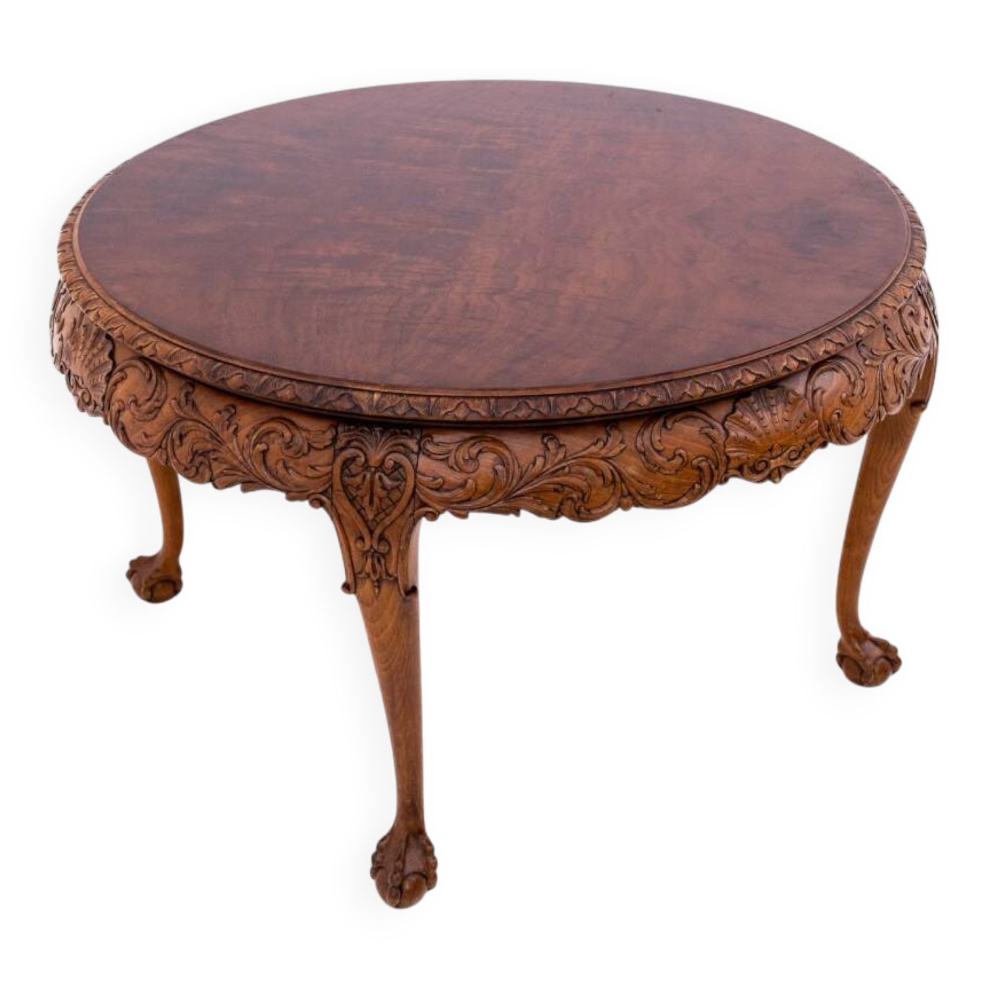 Antique, carved table, Western Europe, around 1910.