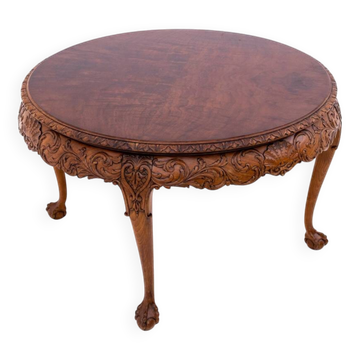 Antique, carved table, Western Europe, around 1910.