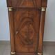 Empire-style bedside table in walnut
