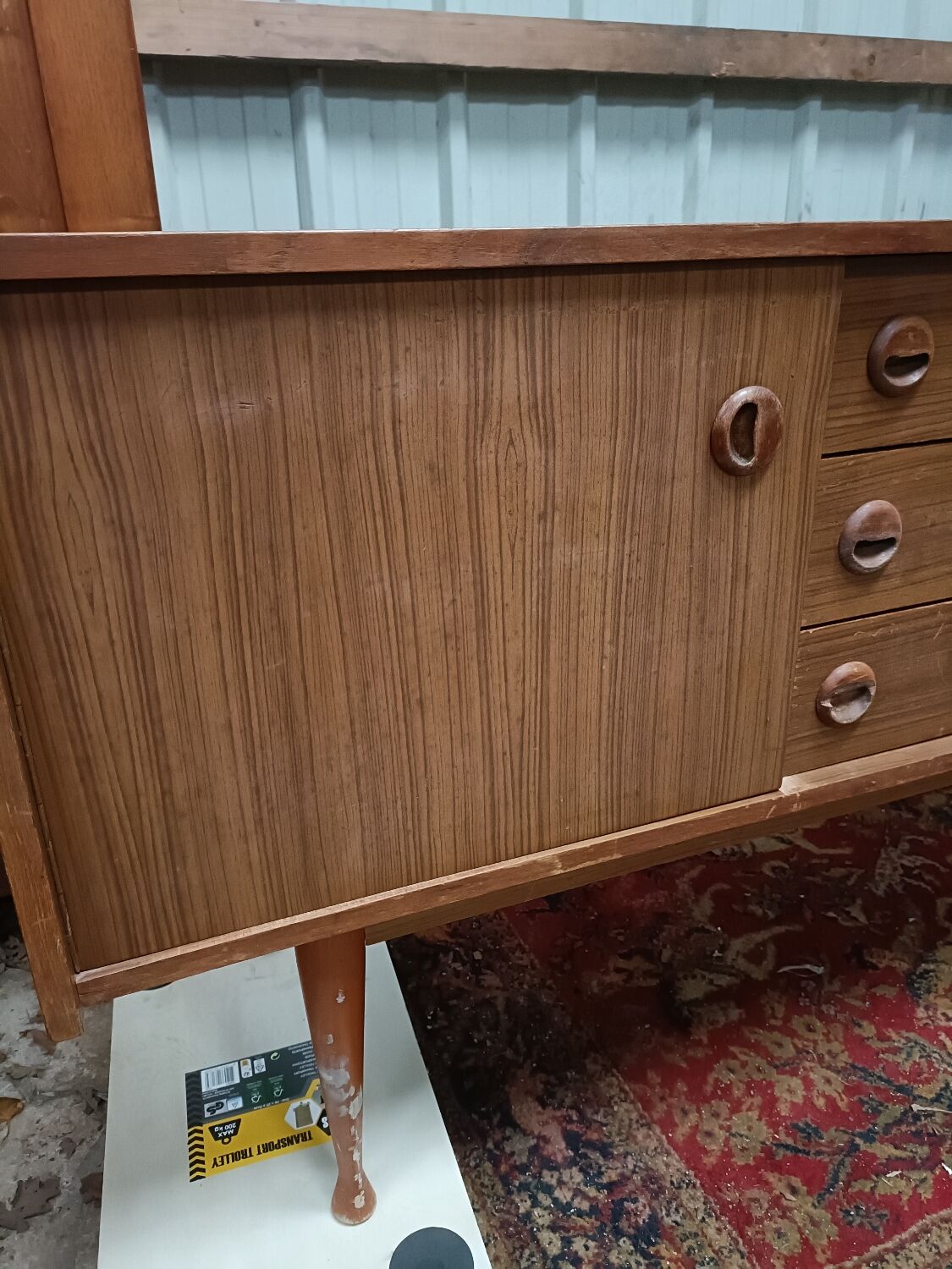 Vintage scandinavian teak enfilade, 60s