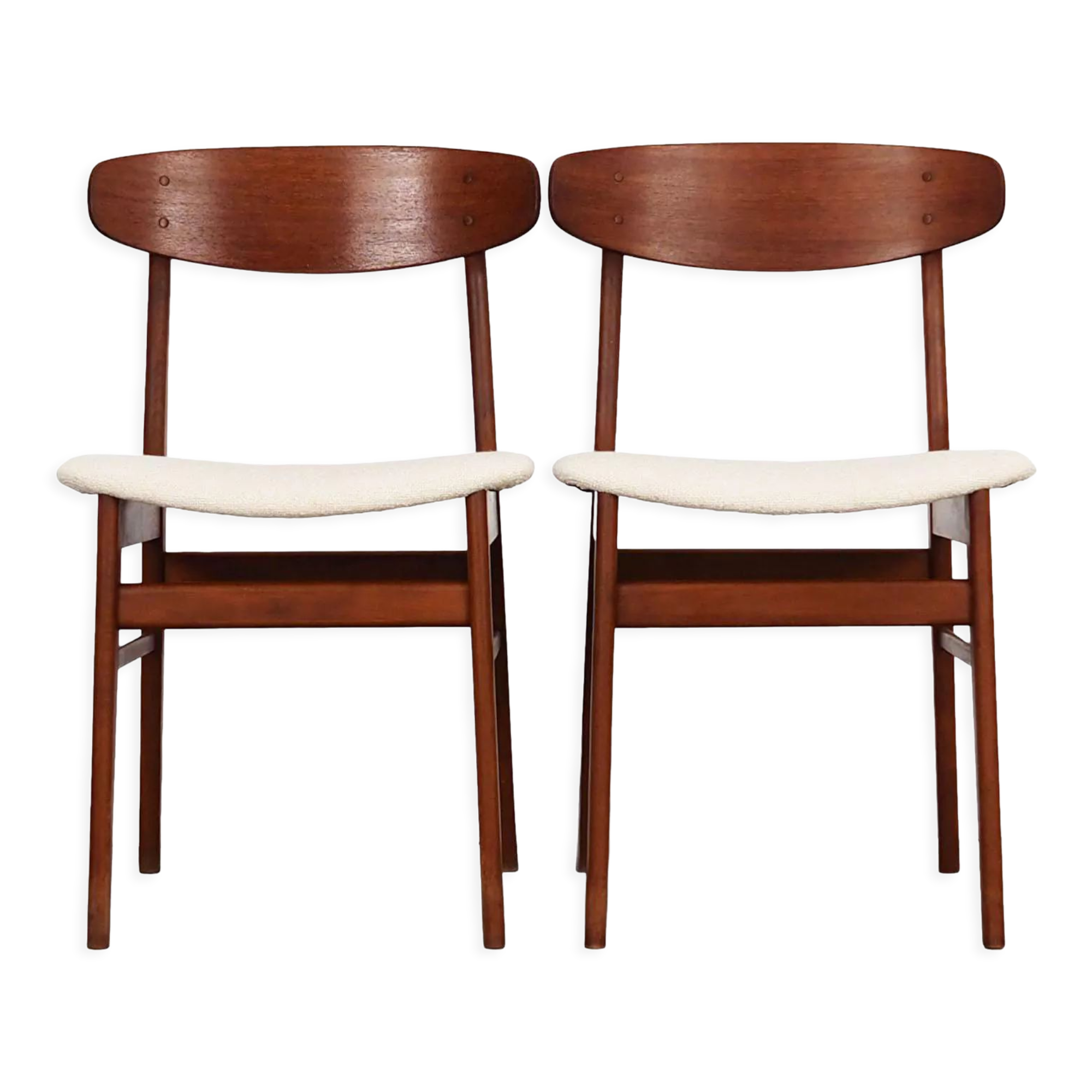 Set of two teak chairs, Danish design, 1960s, production: Denmark