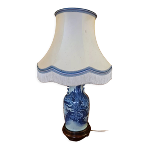 Lampe asiatique en porcelaine