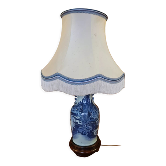 Lampe asiatique en porcelaine