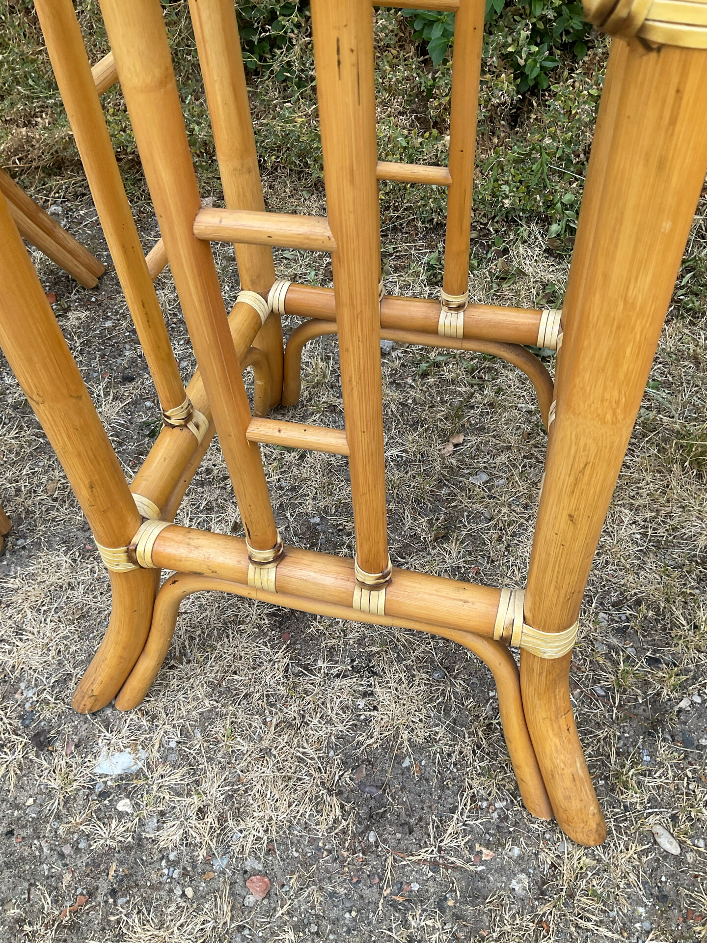 1970s-80s rattan living room set