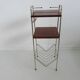 Magazine holder, metal and wood 50s 60s