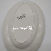 Pair of ceramic dishes from Sarreguemines digoin décor aux Roses