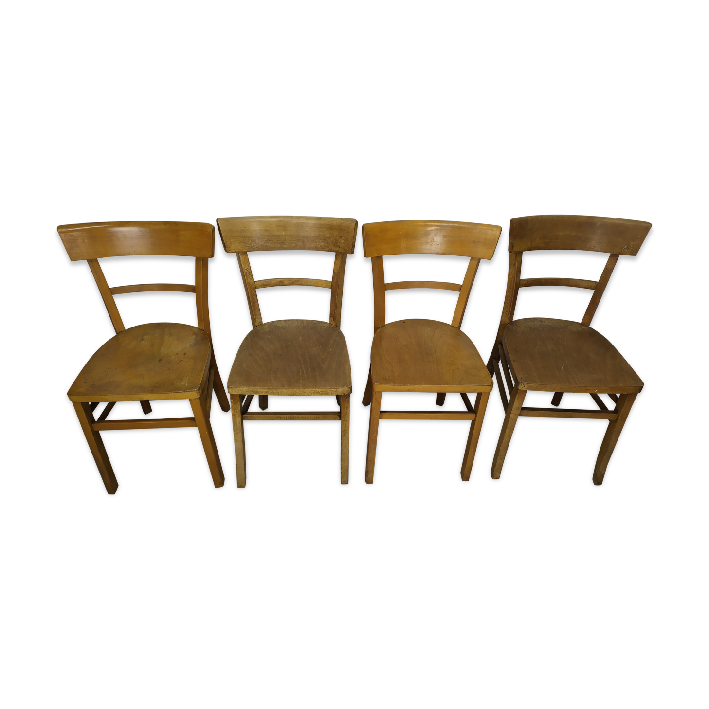 Lot of 4 Luterma Wood Bistrot Chair - year 50 - 60